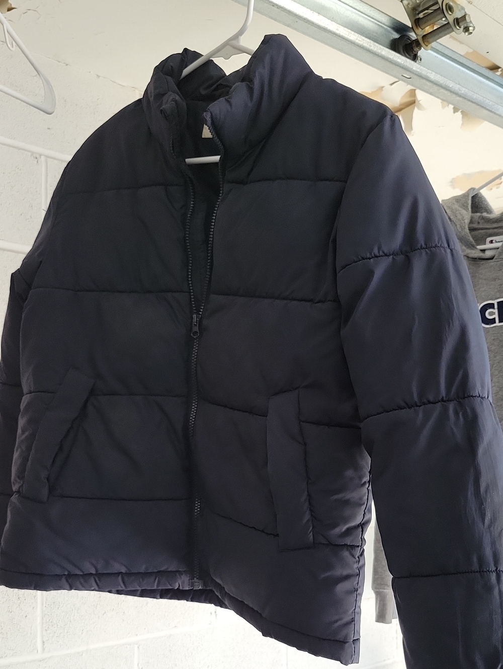 Men's/Boys Navy Quilted Puffer Jacket
